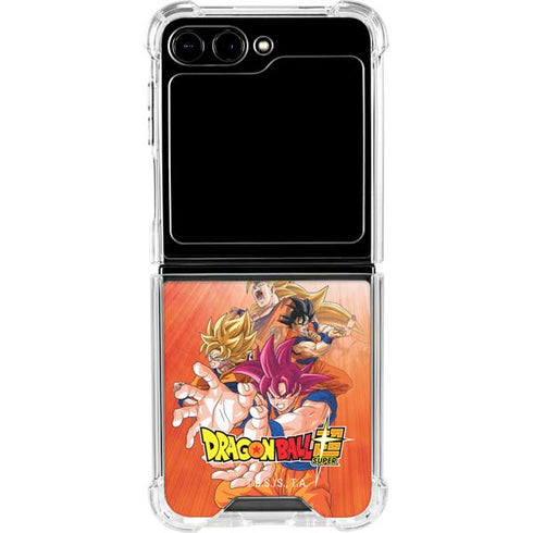 Dragon Ball Super Goku Evolution Galaxy Z Flip6 Clear Case